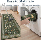 Dark Green Small Entry Rug 24x17 inch - Image 5