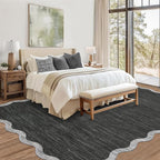 GarveeHome Scalloped Washable Rugs 9x12 Area Rug - Image 3