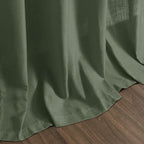 Forest Green Linen Curtains 102 Inches Long - Image 8