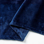 Classic Blue Fleece Plush Throw Blanket 60"x80"for Couch Fuzzy Cozy Flannel | - Image 3