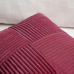 Fancy Homi 2 Packs Burgundy Lumbar Decorative Throw Pillow Covers 14x22 Inch - Image 3