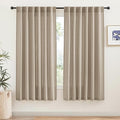 RYB HOME Light Filtering Linen Sheer Curtains 72 inch Long by RYBHOME