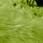 Goolela Lime Green Round Fluffy Rug - Image 7