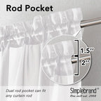 Simplebrand White Tier Curtains - Image 2