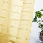 SpaceDresser Check Sheer Curtains 96 Inches Long - Image 2