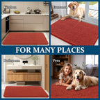 OLANLY Dog Door Mat for Muddy Paws 47x20, Super Absorbent Chenille Mud Mat | - Image 8