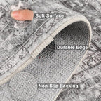 Yamaziot Washable Runner Rug, 2x10 Non-Slip Boho Hallway Kitchen Rug | Stain - Image 4