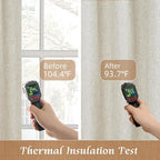 Short Linen Curtains 40 Inches Long - Image 4