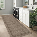 GarveeHome Scalloped Washable Runner Rug 2x10 Kitchen Runner Non Slip Taupe | - Image 7