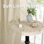YoungsTex Linen Curtains 95 Inch Length - Image 6