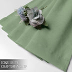 Tollpiz Short Sheer Curtain Linen Textured Bedroom Curtains Sheer Light - Image 7