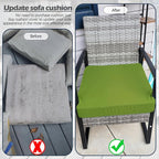 Sqodok Outdoor Cushion Covers 21x19 inch, Wicker Chair - Image 8