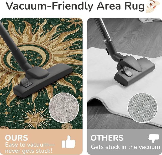 Vacuum-Friendly, 6x9 Washable Area Rug - Image 6