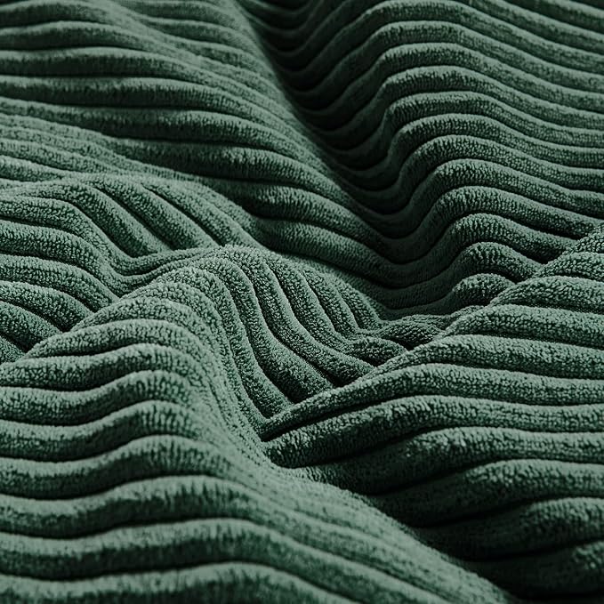 Fancy Homi Set of 2 Dark Green Lumbar Decorative Throw Pillow Covers 14x22 Inch - Image 5