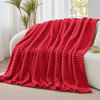 BEDELITE Striped Fleece Throw Blanket, Soft Cozy, Lightweight Warm, - Image 7