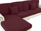 LA MEACK Couch Cushion Covers Seat Cushion Cover Stretch Couch Cover Separate by LA+MEACK