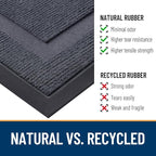 OLANLY Front Door Mat Outside 47x17, All-Season Heavy-Duty Rubber Doormat | - Image 4