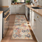 Lahome Moroccan Washable Kitchen Runner, 2x7 Runner Rug by Lahome
