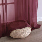 Sheer Curtains 2 Panels Set for Bedroom Living Room, Soft Solid Rod Pocket - Image 5