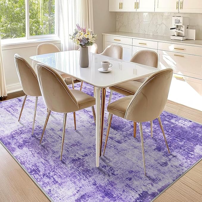 RELEANY Washable 10'x14' Abstract Area Rug - Image 3