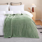 Sage Green Fleece Throw Blanket 60”×80” - Image 3