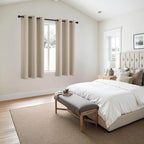 MIULEE Blackout Curtains for Bedroom 2 Panels 40 x 63 Inch Long Light Beige | - Image 6