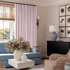Light Pink Linen 100% Black Out 120 Inch Curtains - Image 7