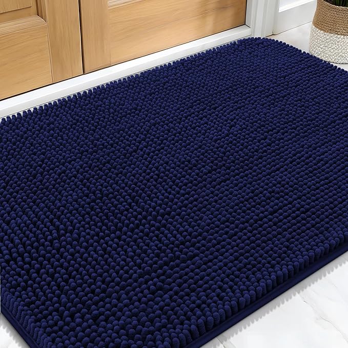 OLANLY Dog Door Mat for Muddy Paws 34x21, Super Absorbent Chenille Mud Mat | by OLANLY