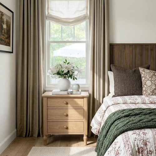100% Blackout Linen Textured Curtains 96 Inch Long, Plaza Taupe | 100% Blackout - Image 2