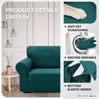ZNSAYOTX 1 Piece Jacquard Chair Slipcovers - Image 3