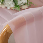Chyhomenyc Blush Pink Sheer Curtains 108 Inches Long - Image 2
