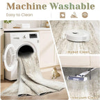 Washable 2x8 Runner Rug for Hallway: Kitchen Runner Non Slip Neutral Soft - Image 6