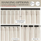 Pinch Pleat 120 Inch Extra Long High Ceiling Curtains 60 Inch Wide - Image 4