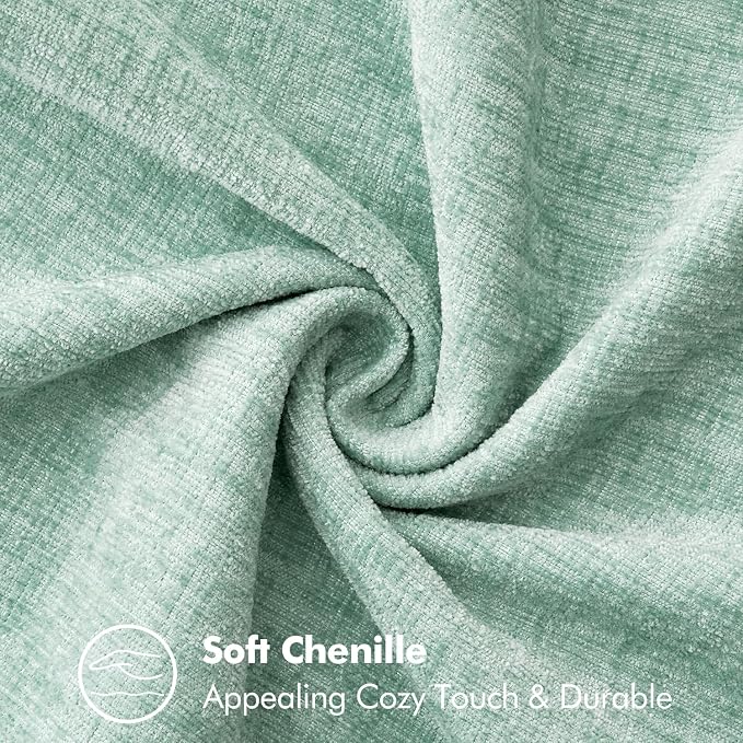 MIULEE Decorative Couch Throw Pillow Covers 18x18 Inch Aqua Green 2 Pack | - Image 4