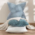 MIULEE Decorative Couch Throw Pillow Covers 18x18 Inch Light Blue 2 Pack | - Image 4