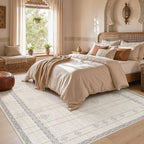 cotiled 6x9 Area Rugs for Living Room: Boho Washable Rug for Dining Room | - Image 6