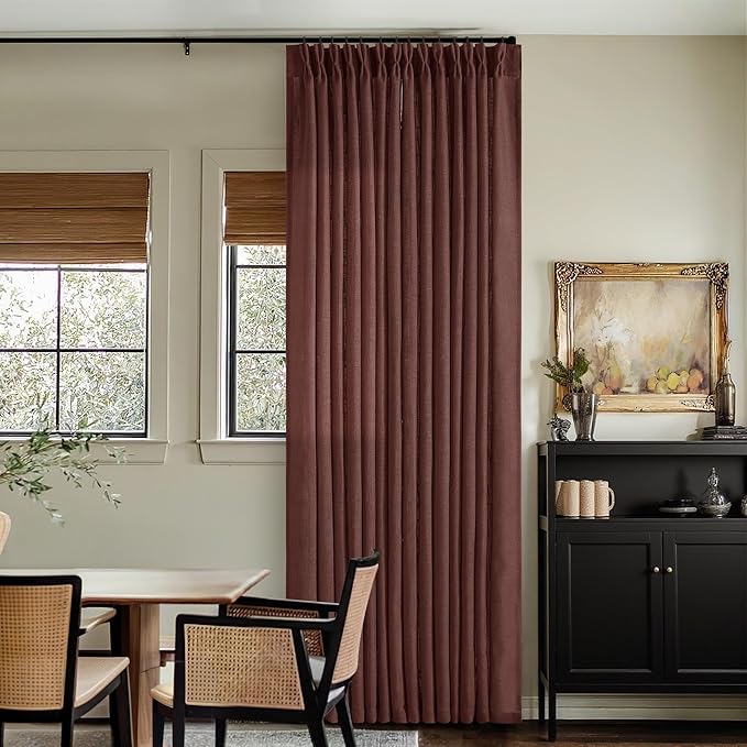 Pinch Pleated Semi Sheer Linen Curtains by Twodrapes