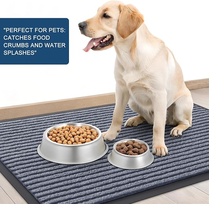 OLANLY Front Door Mat 47x32, Waterproof Heavy-Duty Indoor Outdoor Doormat | Ash - Image 6