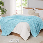 L'AGRATY Chunky Knit Throw Blanket - Image 6