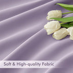 MIULEE Lilac Back Tab Blackout Curtains 52x96 Inch Long 2 Panels Set | Rod - Image 6
