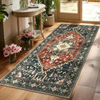 Yamaziot Washable Runner Rug, 3x6 Non-Slip Boho Vintage Hallway Kitchen Rug | by Yamaziot