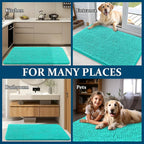 OLANLY Dog Door Mat for Muddy Paws 47x17, Super Absorbent Chenille Mud Mat | - Image 8