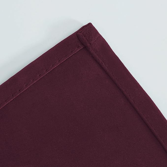 Burgundy Red Blackout Curtains 42 x 63 Inch Length/Set of 2 Curtain - Image 8
