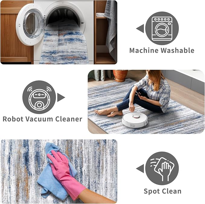 Large Runner Rugs for Hallway 4x18: Non-Slip Washable Wide Carpet - Image 3
