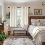 48 Inch Linen Curtains 2 Panels - Image 4