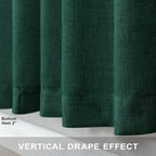 Dark Green Curtains 108 Inches Long - Image 7