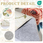 DUKINO 3x8 Hallway Runner Rug, Washable Kitchen Rug Non Slip, Low Pile - Image 4