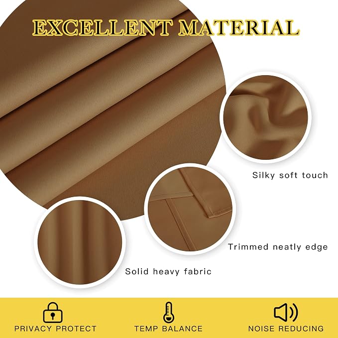 NICETOWN Kitchen Short Blackout Curtain and Drape - Image 2