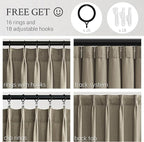 Topfinel 72 Inches Long Pinch Pleated Semi Sheer Curtains - Image 2