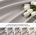 MIULEE Cobblestone Back Tab Blackout Curtains 52x120 Inch Long 2 Panels Set | - Image 7